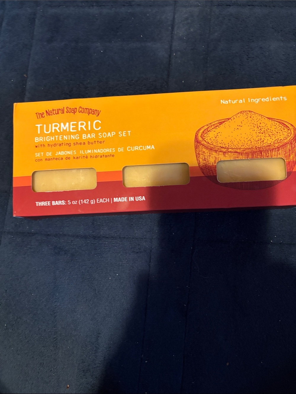 The Natural Soap Company Turmeric Brightening Bar Soap Set - Yellow